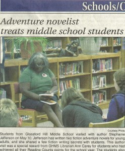Author Visit Bradshaw Middle School